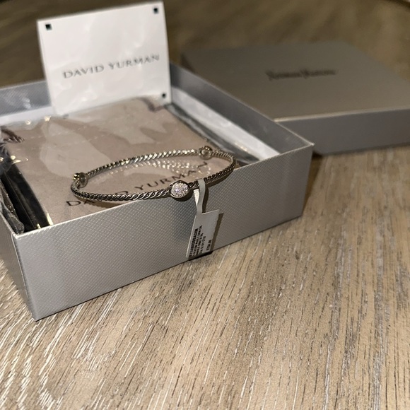 David Yurman Cable Bangle w/ Diamonds - Picture 4 of 15